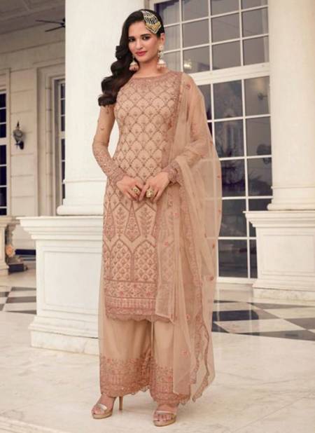 Cream Swati Fancy Wear Latest Stylist Designer Salwar Suit Collection 3402